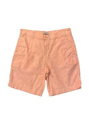 Reed Edward Men's Coral Peach Flat Front Shorts Size 34